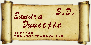 Sandra Dumeljić vizit kartica
